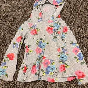 🌸🌸5 for $15🌸🌸Carter's Gray Floral Long Sleeve Hoodie